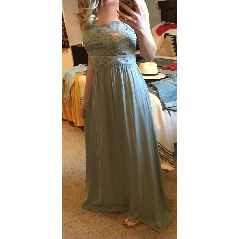 Powder Blue Maxi Dress S